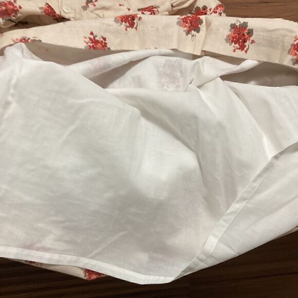 Girls Dress in Thin Whale Corduroy Long Sleeves Pale Pink Floral. Size 12. - Picture 8 of 9